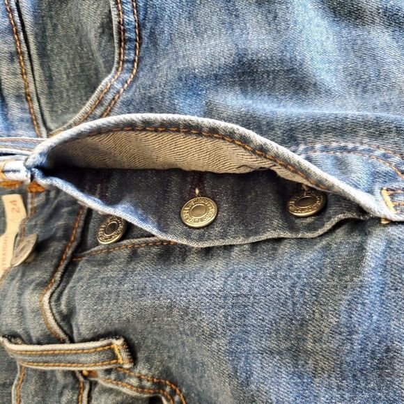 Levi's Womens 24 Regular Fit Wedgie Straight Leg Denim Jeans Blue - Picture 4 of 5